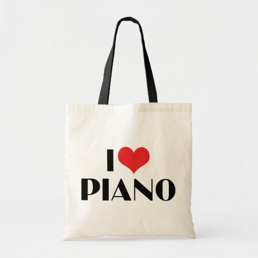 Tote Bag J'aime Piano (Devant)