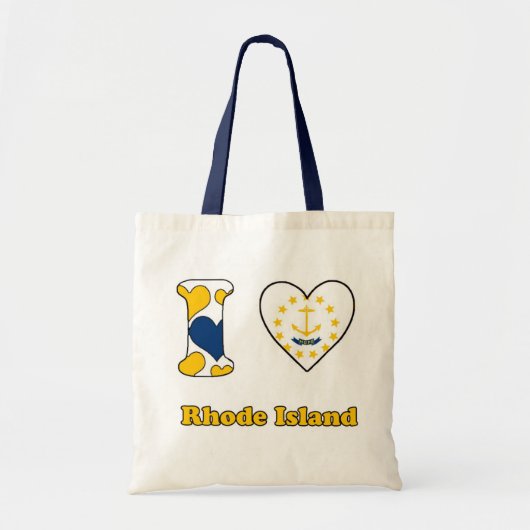 Tote Bag J'aime Rhode Island (Devant)