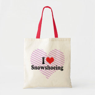 Tote Bag J'aime Snowshoeing