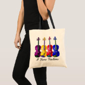 TOTE BAG J'AIME VIOLINS-BAG (Devant (produit))