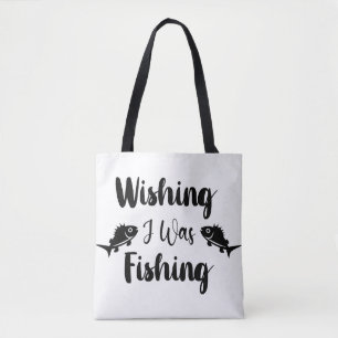 Tote Bag J'aimerais pêcher une citation drôle