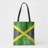 Tote Bag Jamaica Flag Grungy Distress Board (Devant)
