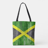 Tote Bag Jamaica Flag Grungy Distress Board (Dos)