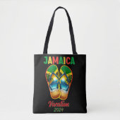 Tote Bag Jamaïque 2024 Flip Flop Vacation Plage tropicale (Devant)