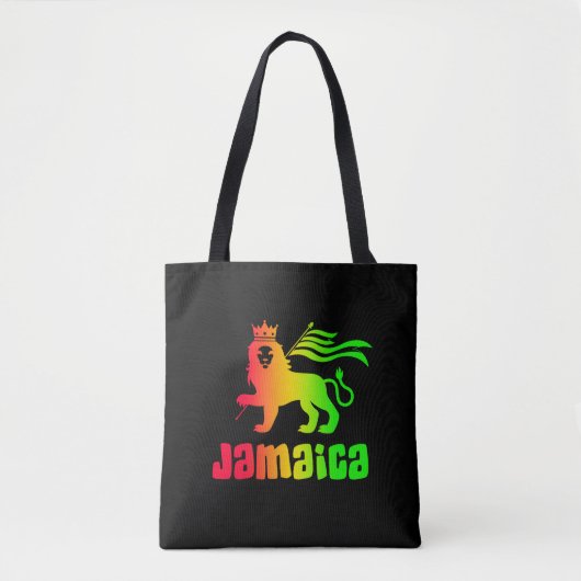Tote Bag Jamaïque Rasta Lion (Devant)