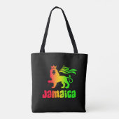 Tote Bag Jamaïque Rasta Lion (Dos)