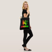 Tote Bag Jamaïque Rasta Lion (Sur le modèle)