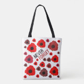 Tote Bag Jamais Oublié, Fleur De Pavot (Dos)