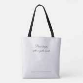 Tote Bag Jamais seul (Dos)