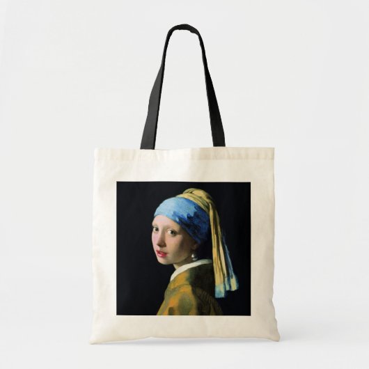 Tote Bag Jan Vermeer Girl Avec Une Perle Élevant L'Art Baro (Devant)