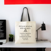 Tote Bag Jane Austen Citation Fourre-tout - Watch Attack