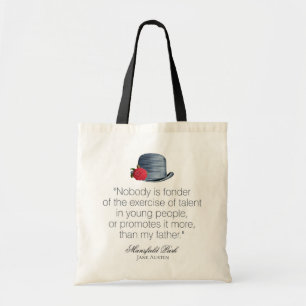 Tote Bag Jane Austen - Mon père - Casquette Vintage