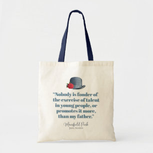 Tote Bag Jane Austen - Mon père - Casquette Vintage