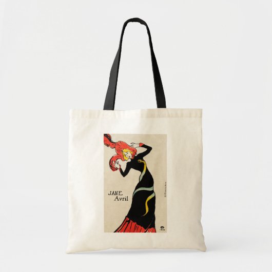 Tote Bag Jane Avril de la danseuse Art nouveau par Toulouse (Devant)