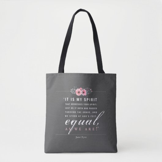 Tote Bag Jane Eyre - Comme Nous Sommes - Noir (Devant)