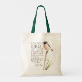 Tote Bag Jane Eyre - Je Ne Suis Pas Un Oiseau - Oiseau Brow (Dos)
