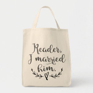 Tote Bag Jane Eyre Reader Je L'Ai Marié