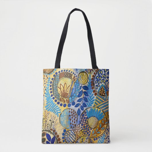 Tote Bag Janvier Bleu à travers le miroir (Devant)