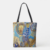 Tote Bag Janvier Bleu à travers le miroir (Dos)