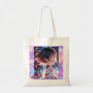Tote Bag Japanese Cyberpunk Anime Girl Poster | Neon City