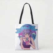 Tote Bag Japonais Anime Ramen (Devant)