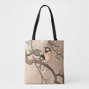 Tote Bag Japonais Asiatique Koson Bird Chickadee Songbird