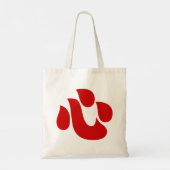 Tote Bag Japonais Kanji Heart ⇢ Shin/Kokoro ← 心 (Dos)