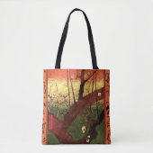 Tote Bag Japonisme : Arbre à prune fleuri par Vincent van G (Devant)