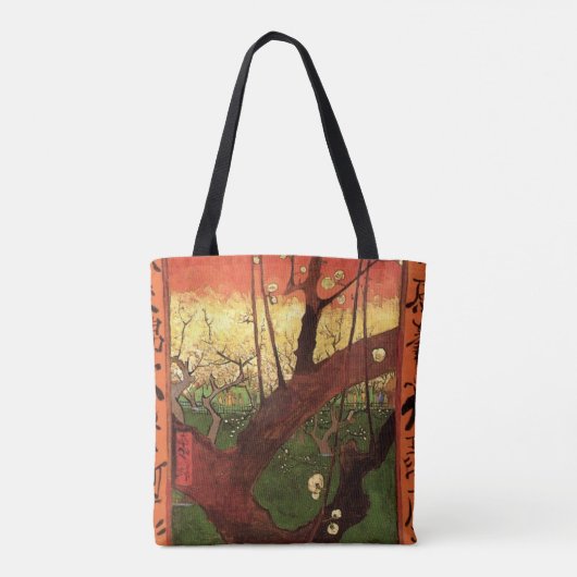 Tote Bag Japonisme : Arbre à prune fleuri par Vincent van G (Dos)