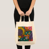 Tote Bag Jardin Abstrait (Devant (produit))