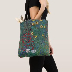 Tote Bag Jardin agricole avec tournesol par Klimt, Fleurs V