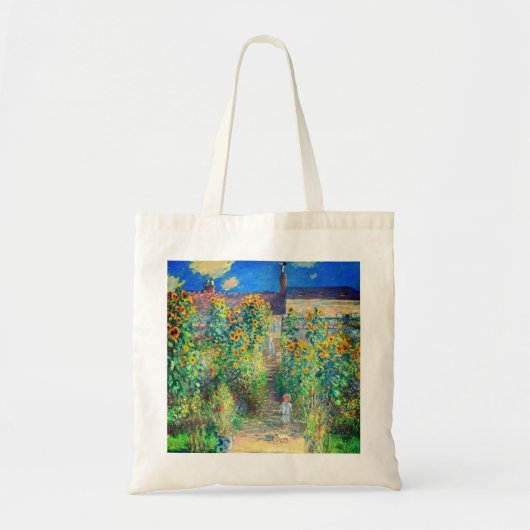 Tote Bag Jardin aux fleurs de Monet (Devant)