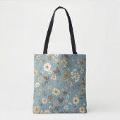 Tote Bag Jardin bleu (Devant)
