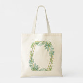 Tote Bag Jardin botanique Feuille Mariage de verdure (Dos)
