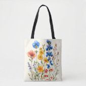 Tote Bag Jardin botanique fleur sauvage (Devant)