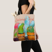 Tote Bag Jardin coloré de Cactus (De près)