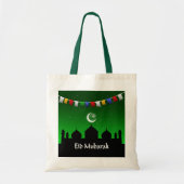 Tote Bag Jardin coloré de l'Aïd Moubarak (Devant)
