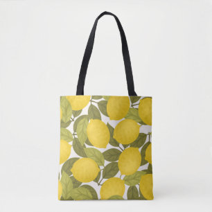 Tote Bag Jardin de citron : papier peint Vintage sans fin