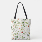 Tote Bag Jardin de feuilles de fraises (Dos)