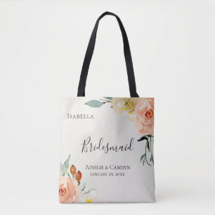 Tote Bag Jardin De Fleurs Femme D'Accueil Personnalisée