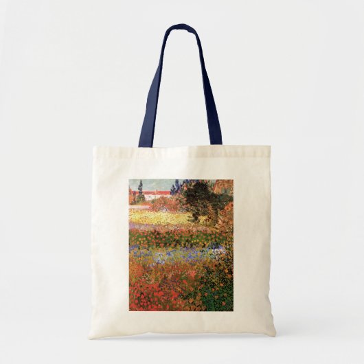 Tote Bag Jardin de fleurs par Vincent van Gogh (Devant)