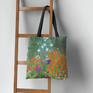 Tote Bag Jardin de fleurs Paysage Gustav Klimt