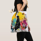 Tote Bag Jardin de Graffiti Muse Riso Double Face 🎨🌿 (De près)