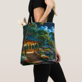 Tote Bag Jardin de la nuit tranquille (De près)
