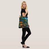 Tote Bag Jardin de la nuit tranquille (Sur le modèle)