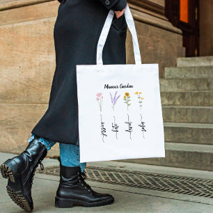 Tote Bag Jardin de maman Enfants personnalisés Nom Fête des