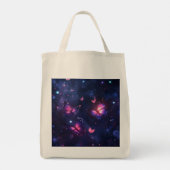 Tote Bag Jardin de papillons de nuit céleste (Dos)