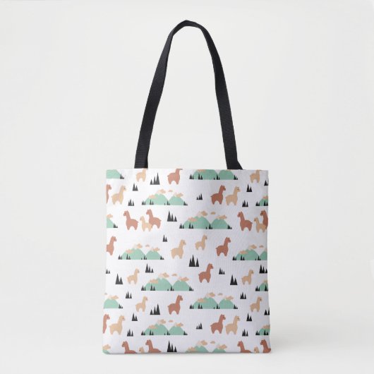 Tote Bag Jardin de printemps de l'Alpaca (Devant)