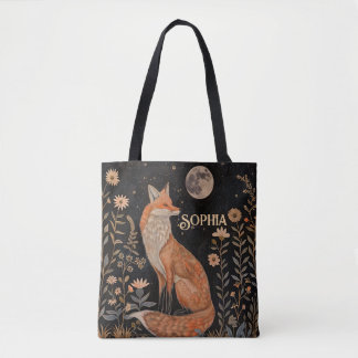 Tote Bag Jardin de renard lunaire boisé