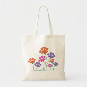 Tote Bag Jardin des fleurs Pawprint